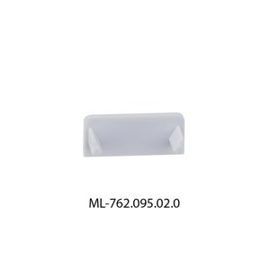 Koncovka pro hliníkový profil PE McLED ML-762.095.02.0 bez otvoru stříbrná
