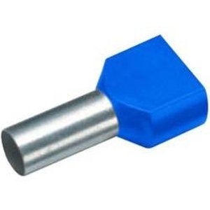 Lisovací dutinky dvojité modré DD 2,5-10 průřez 2,5mm2 délka 10mm (250ks)