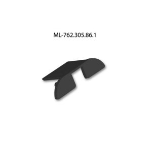 Koncovka LED profilu PX2 s otvorem černá McLED ML-762.305.86.1