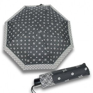 Doppler Mini Fiber Black&White - dámský skládací deštník