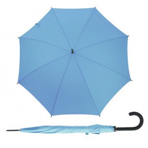 Derby Hit Long Automatik - dámský holový vystřelovací deštník, modrá, plná barva