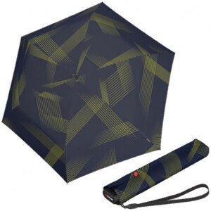Lehký dámský skládací plochý deštník - Knirps US.050 VISION NAVY
