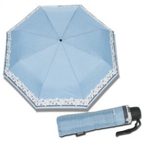 Derby Hit Mini Sierra - dámský skládací deštník, modrá, geometrický / abstraktní