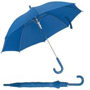 Derby Dětský holový vystřelovací deštník, modrá, plná barva