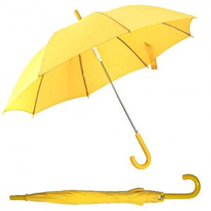 Derby Dětský holový vystřelovací deštník, žlutá, plná barva