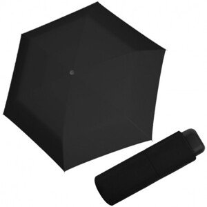 Derby Micro Slim - dámský/dětský skládací deštník, černá, plná barva