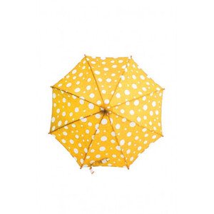Derby Maxi Dots - dětský holový vystřelovací deštník, žlutá, puntík