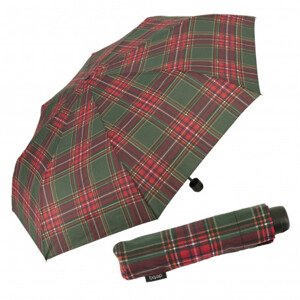 Derby Hit Mini Check - skládací deštník, červená