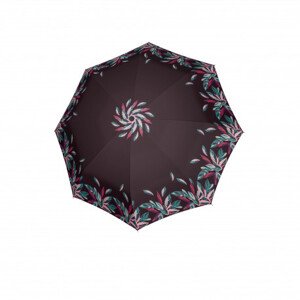 Doppler Magic Mini Carbon Big Infinity - dámský plně automatický deštník, fialová, květinový