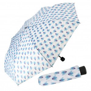 Derby Mini Trend Gemustert dámský skládací deštník, modrá