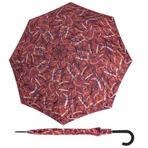 Derby Hit Lang AC Moving Lines Red - dámský holový vystřelovací deštník