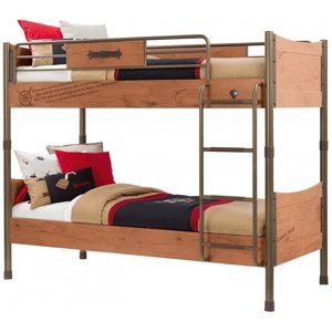 Dětská patrová postel jack 90x200cm - dub lancelot
