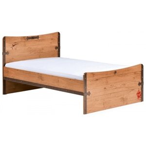 Studentská postel jack 120x200cm - dub lancelot