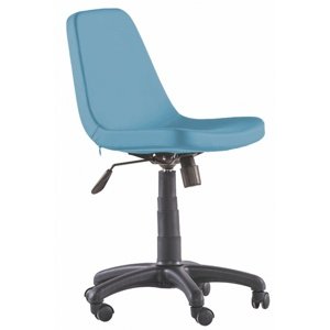 Otočná kancelářská židle na kolečkách comfy - modrá