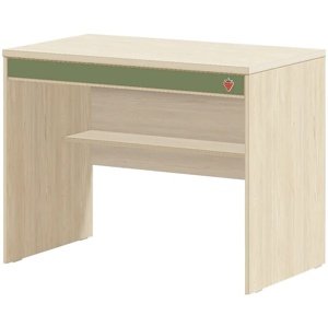 Psací stůl fairy modular - dub světlý/zelená