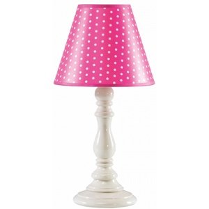 Stolní lampa castello - růžová/bílá