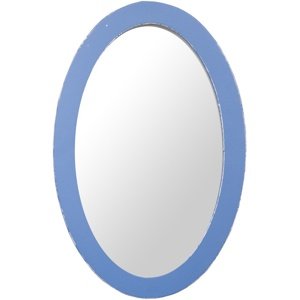 Oválné koupelnové zrcadlo lady 575 - modrá patina