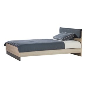 Studentská postel 150x200 colin - dub kestína/šedá