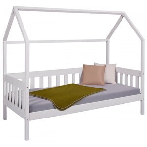 Domečková postel ii 90x200cm sully - bílá
