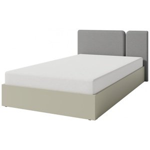 Studentská postel 120x200cm s úložným prostorem hailee - zelená/šedá