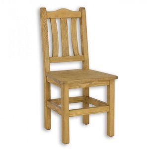 Židle z masivního dřeva sil 05 selská - k03 bílá patina