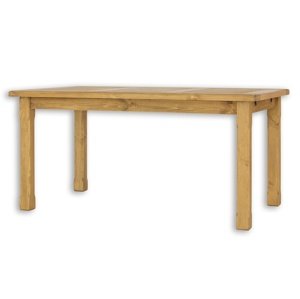 Dřevěný jídelní stůl 80x120 mes 02 a s hladkou deskou - k15 hnědá