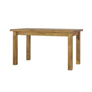 Dřevěný stůl 80x140 mes 13 a s hladkou deskou - k16 antická bílá