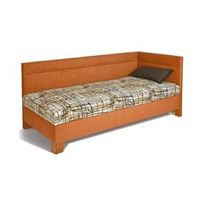 Čalouněná postel s čely erika - výběr potahů - 80x200cm