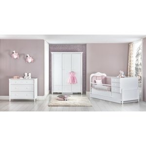 Pokoj pro miminko luxor - bílá/růžová