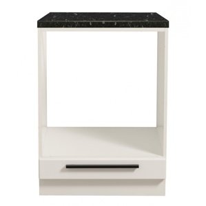 Kuchyňská skříňka na troubu birch-bílá/černá - bez pracovní desky