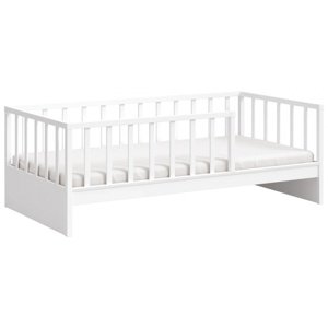Dětská postel 100x200cm se zábranami fairy - bílá